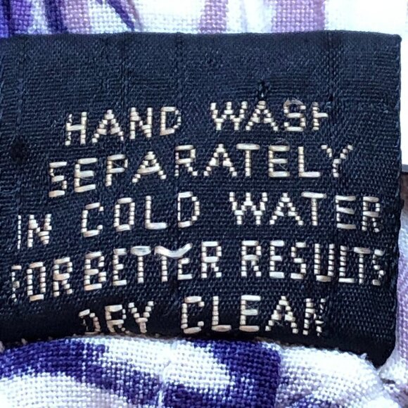 Revue Wrap-Look Mini Skirt Purple and White with Wide Sash Tie Attached - Picture 4 of 4